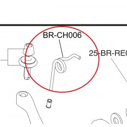 Pružina brzdy s jedním očkem (VE, CE, PO, CH)