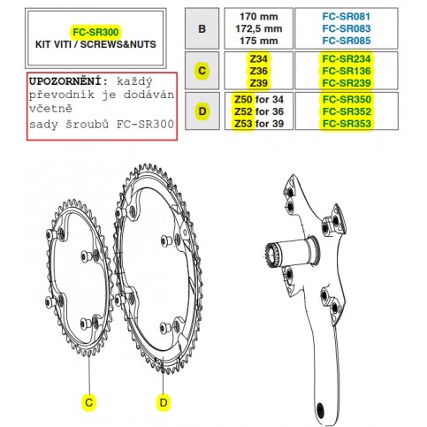 Převodník 11s SR, RE, CH, PO 39z, vč.šroubů (r.v. 2015 - ....)