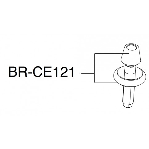 Seřizovací šroub brzd.čelisti, CrMo, černý viz. obrázek