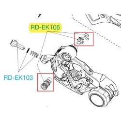 Osový šroub přehazovačky 13s EKAR