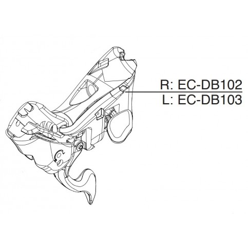 Tělo řadící páky 12s DB, pravé (od r.v. 2018)