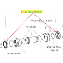 Ložisko pro kliky Super Record WRL USB CERAMIC (2ks)