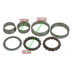 Kit pro zapletené kolo přední, typ CrMo (malý průměr)