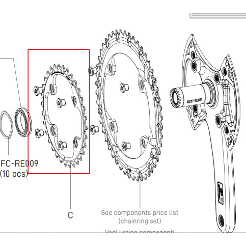 Převodník 13s SUPER Record WRL, 32z