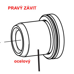 Spojovací šroub poloos klik Ultra Torque 11s, PRAVÝ ZÁVIT