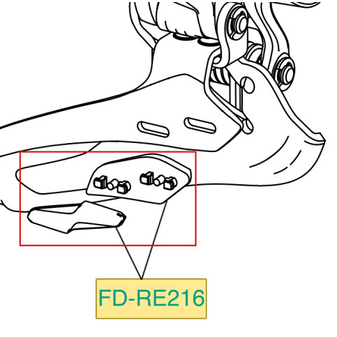 Vložka přesmykače (typ B)
