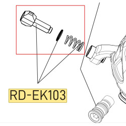 Seřizovací šroub přehazovačky Ekar + pružina, jemný závit