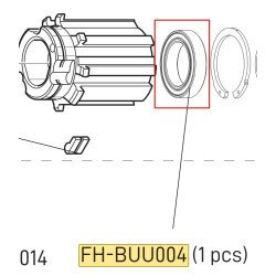 Ložisko ořechu FH-BUU015, alu-osa (1ks)