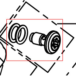 Šroubek s těsněním pro přichycení hydraulické hadičky k cylindru
