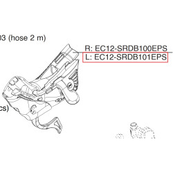 Tělo řadící páky 12s EPS Super Record DB, levé