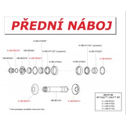 Kit pro zapletené kolo přední/zadní, typ CULT (velký průměr)